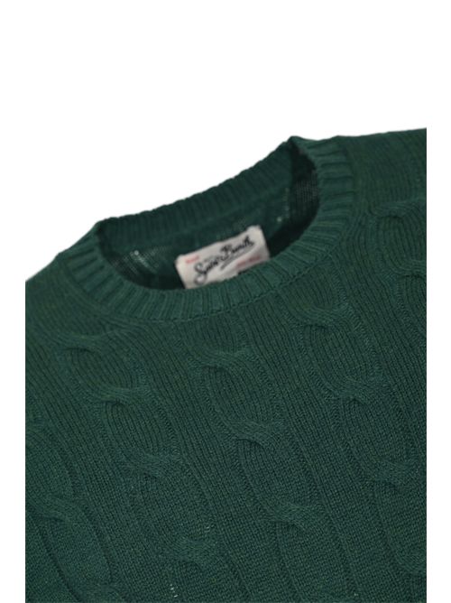 Maglione Regent Braid a trecce in lana Verde Mc2 Saint Barth | REGE00700026I
